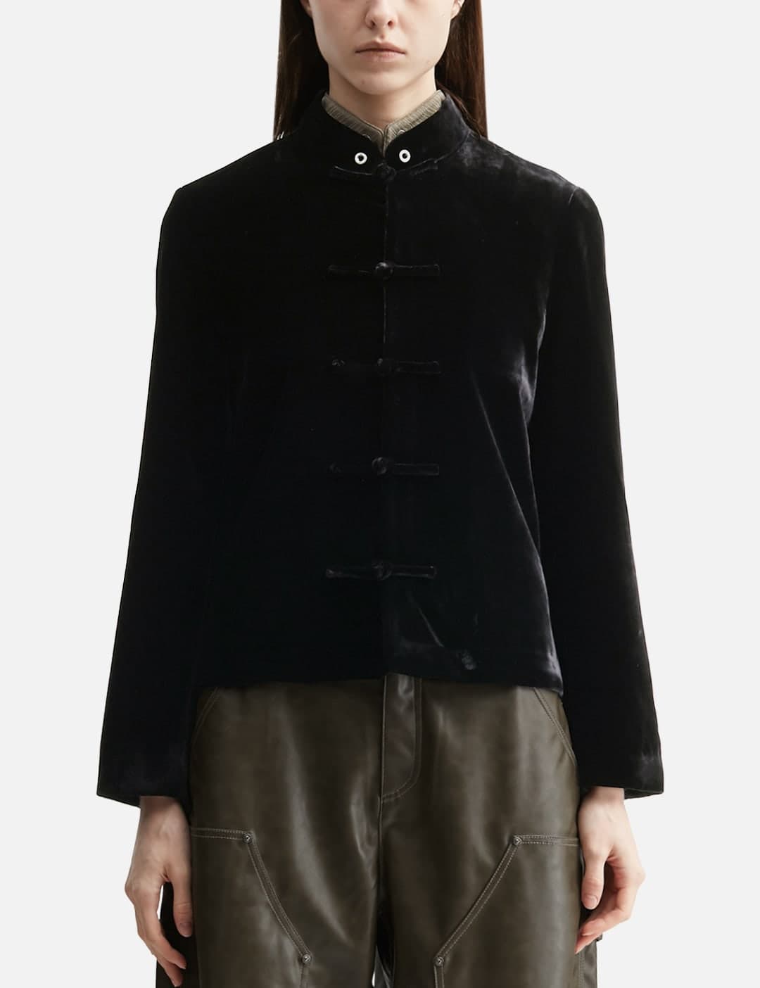 Reset Velvet Stand-Collar Jacket view 2