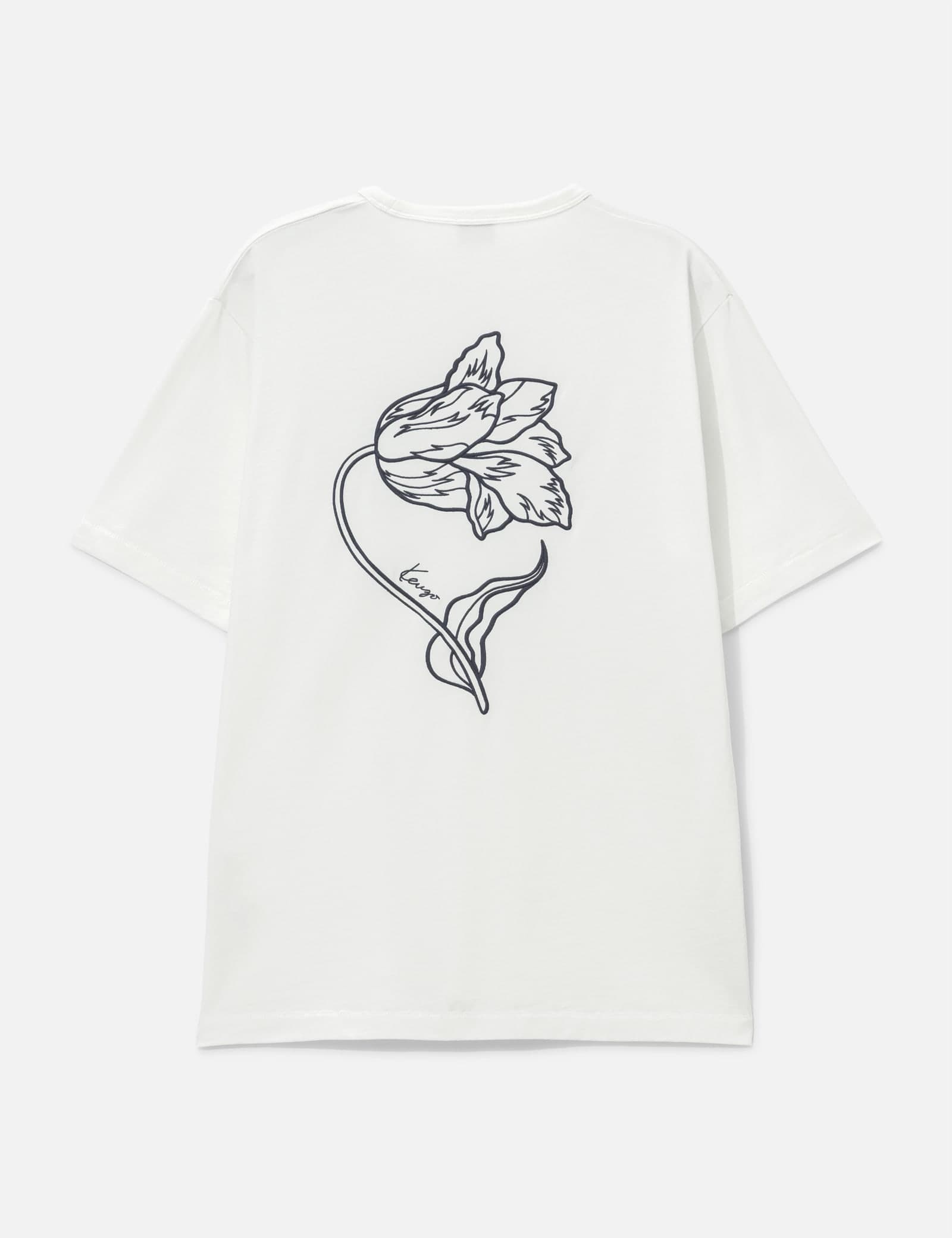 'KENZO Tulip' Embroidered T-Shirt view 1