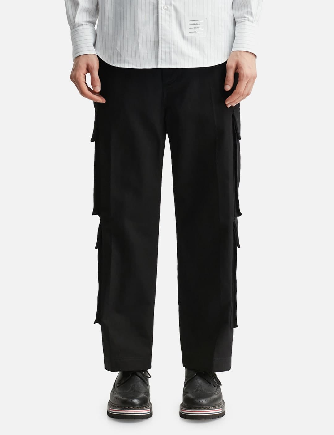 Washed Cotton Utility Chino Cargo Trouser view 3