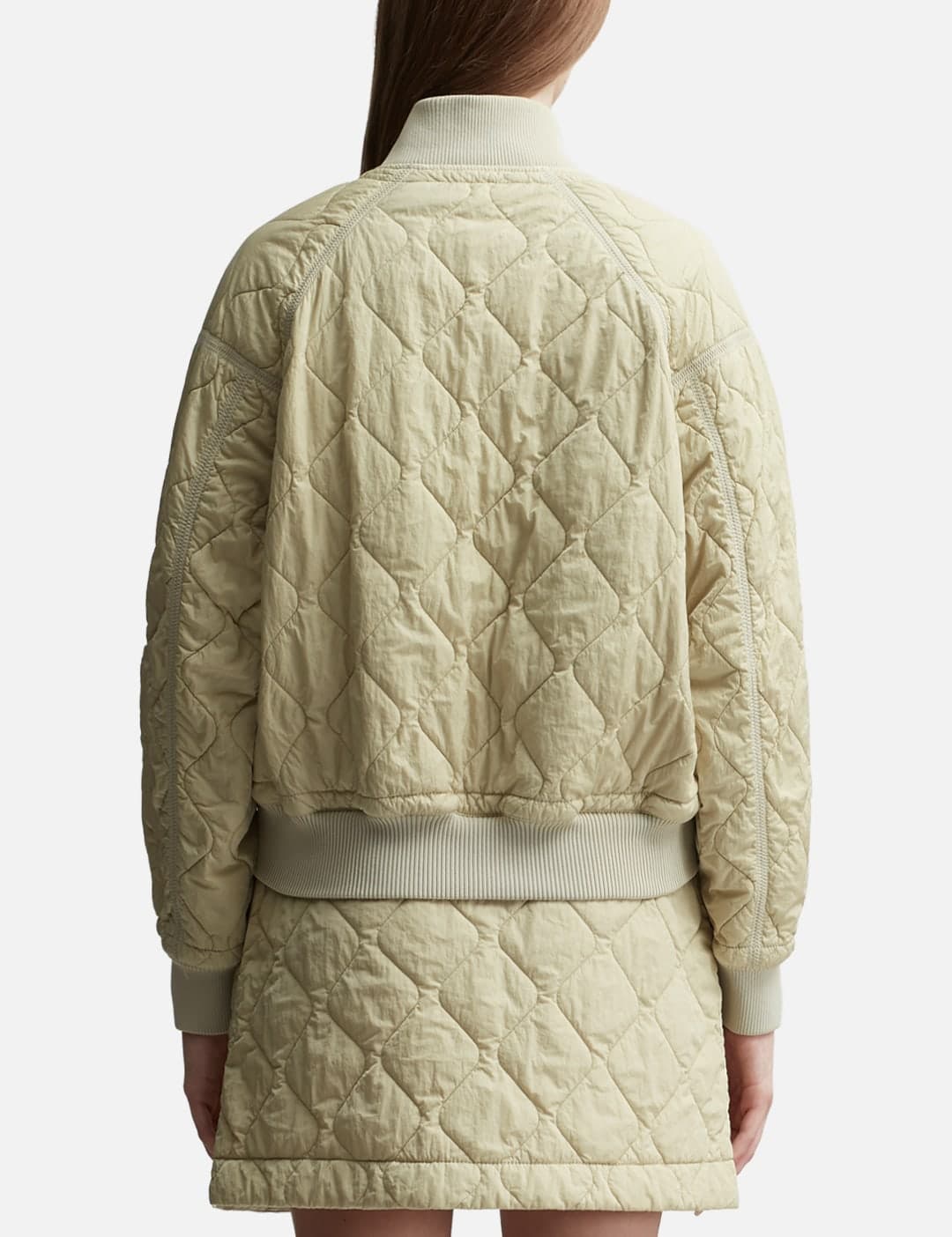 Quilted Nylon Bomber Jacket view 2