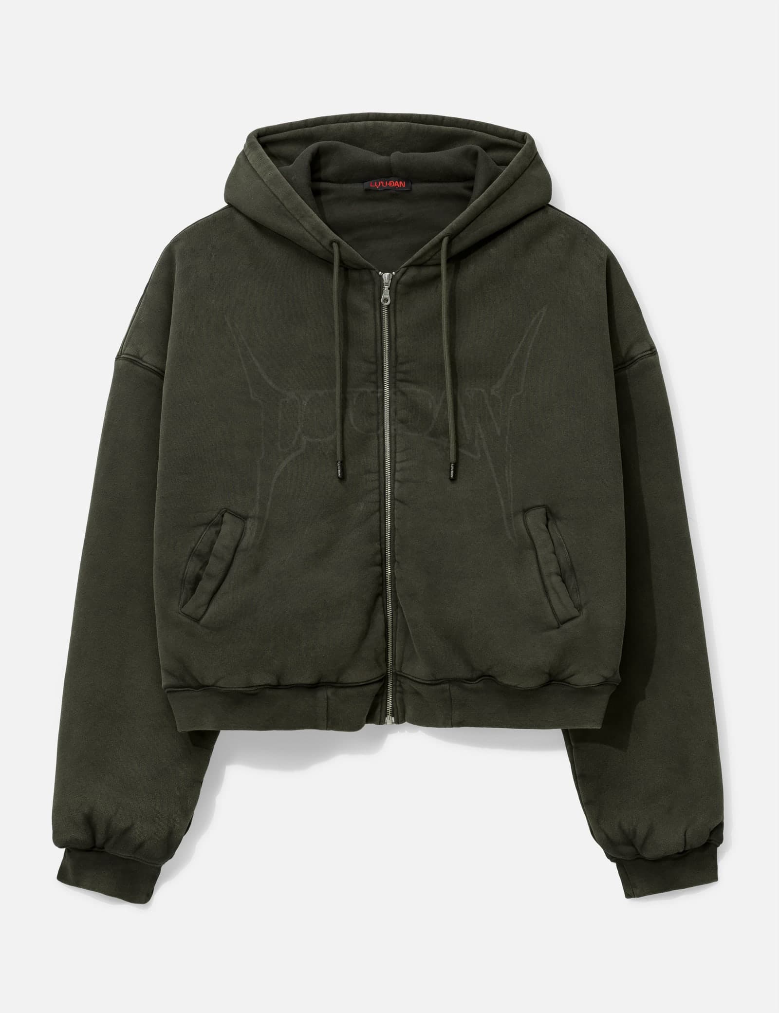Washed Out Zip Up Hoodie