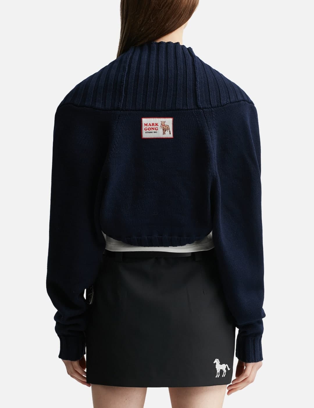 Navy Blue Knit Bolero view 4