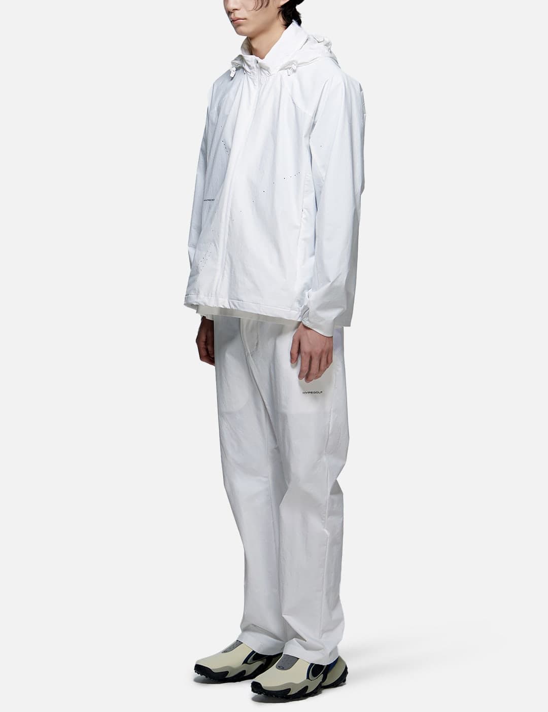 X POST ARCHIVE FACTION (PAF) Perforated Windbreaker view 8