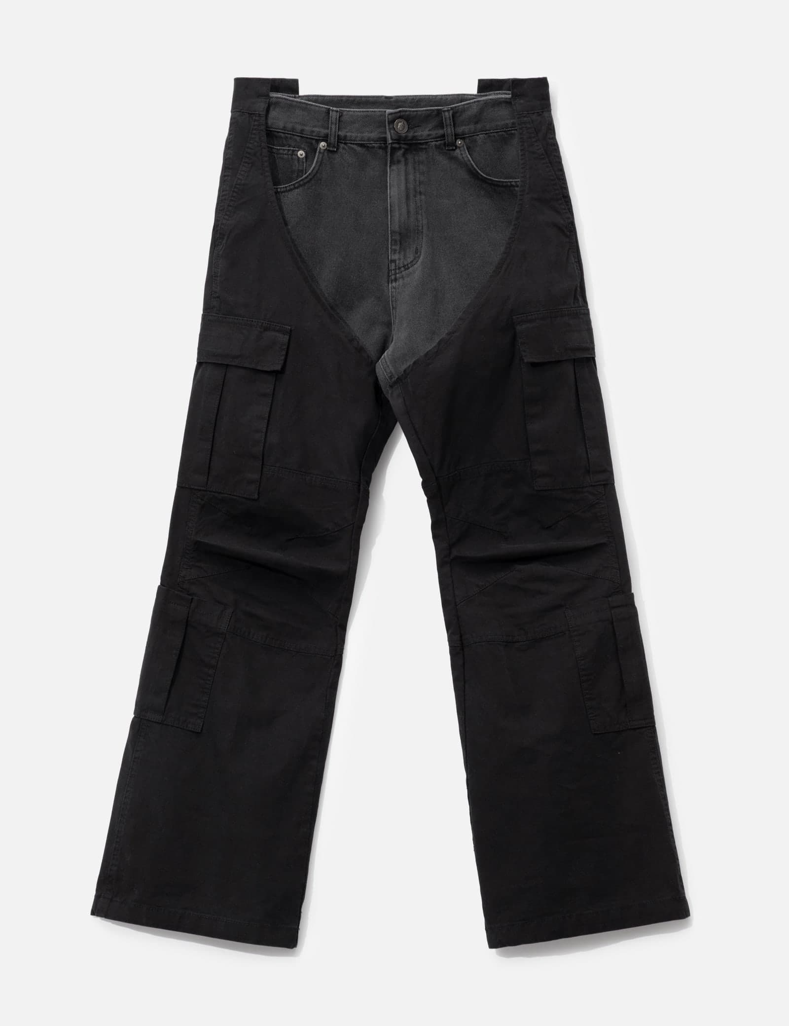 Biker Cargo Denim Pants view 1