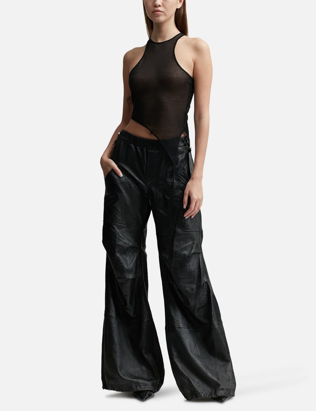 Transparent Knit Tank Top view 4