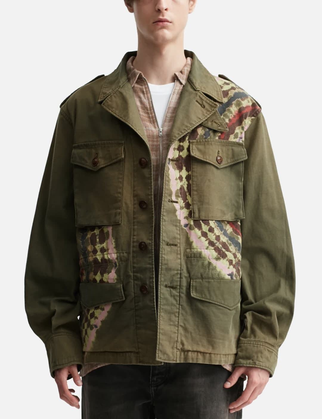 Tie-Dye Military Jacket view 3