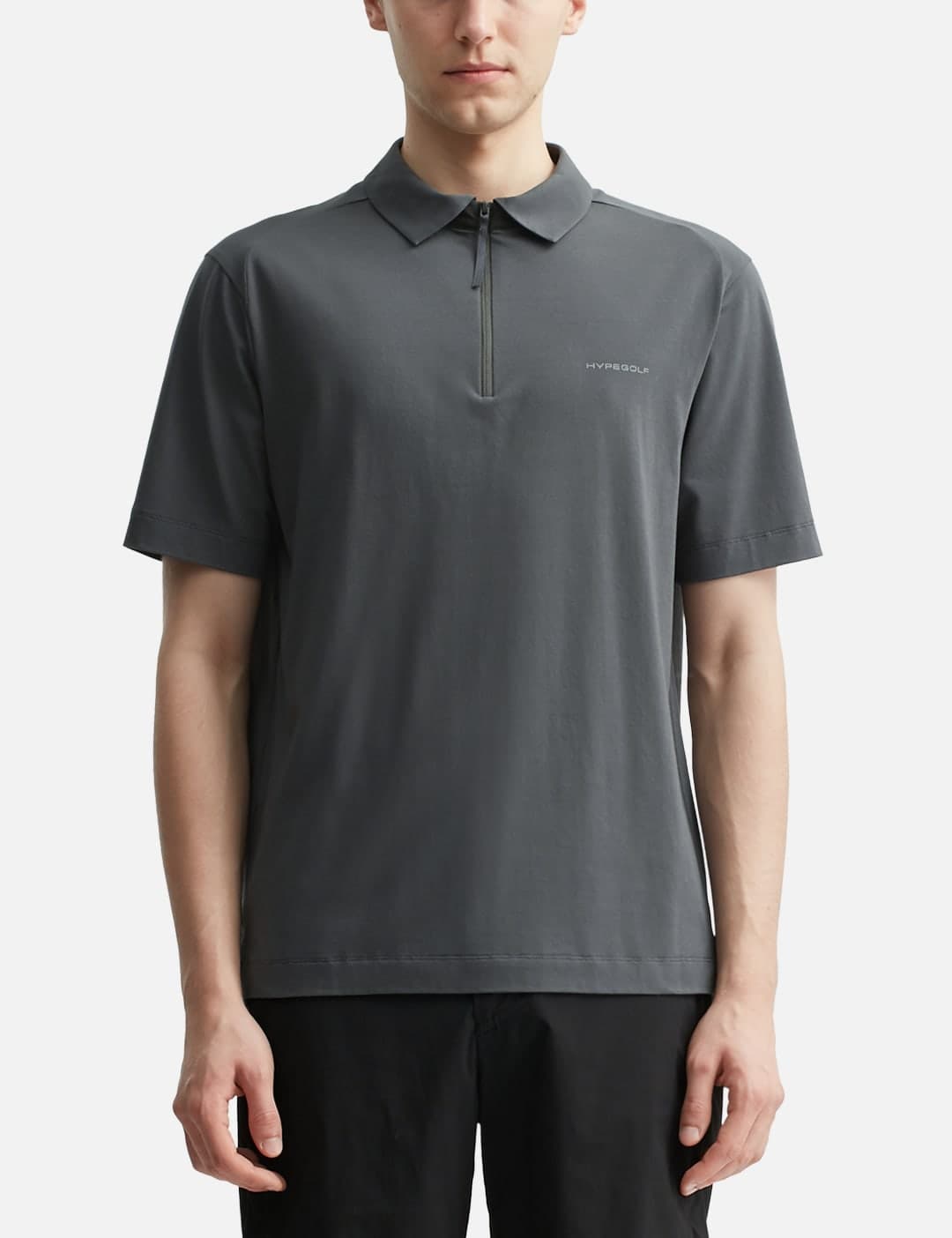 X POST ARCHIVE FACTION (PAF) Half Zip-Up Polo T-Shirts view 3