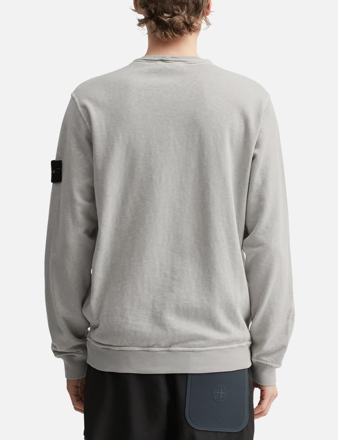 Malfilé Fleece 'Old' Effect Crewneck Sweatshirt view 4