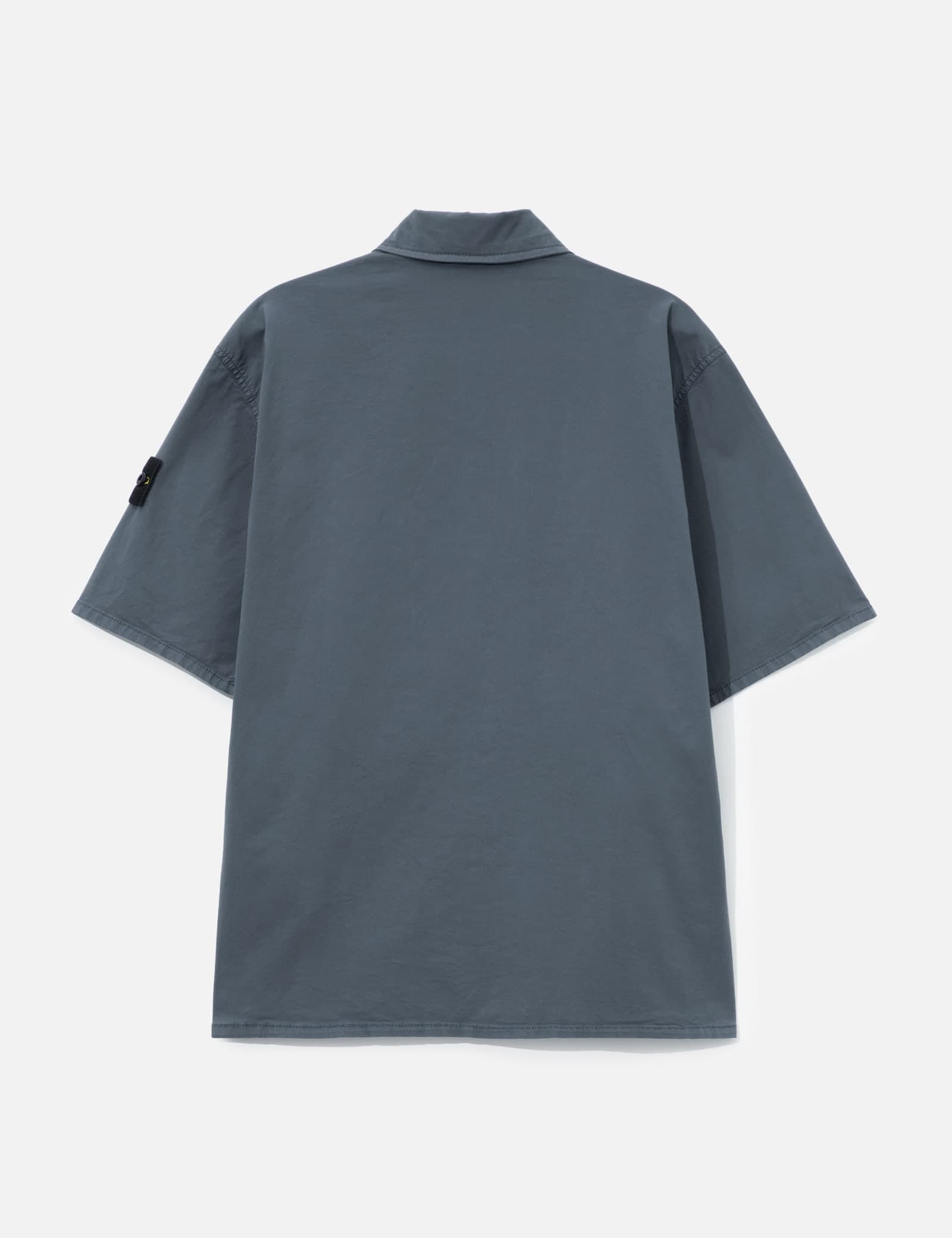 Stretch Organic Cotton Twill Short-Sleeve Shirt view 2