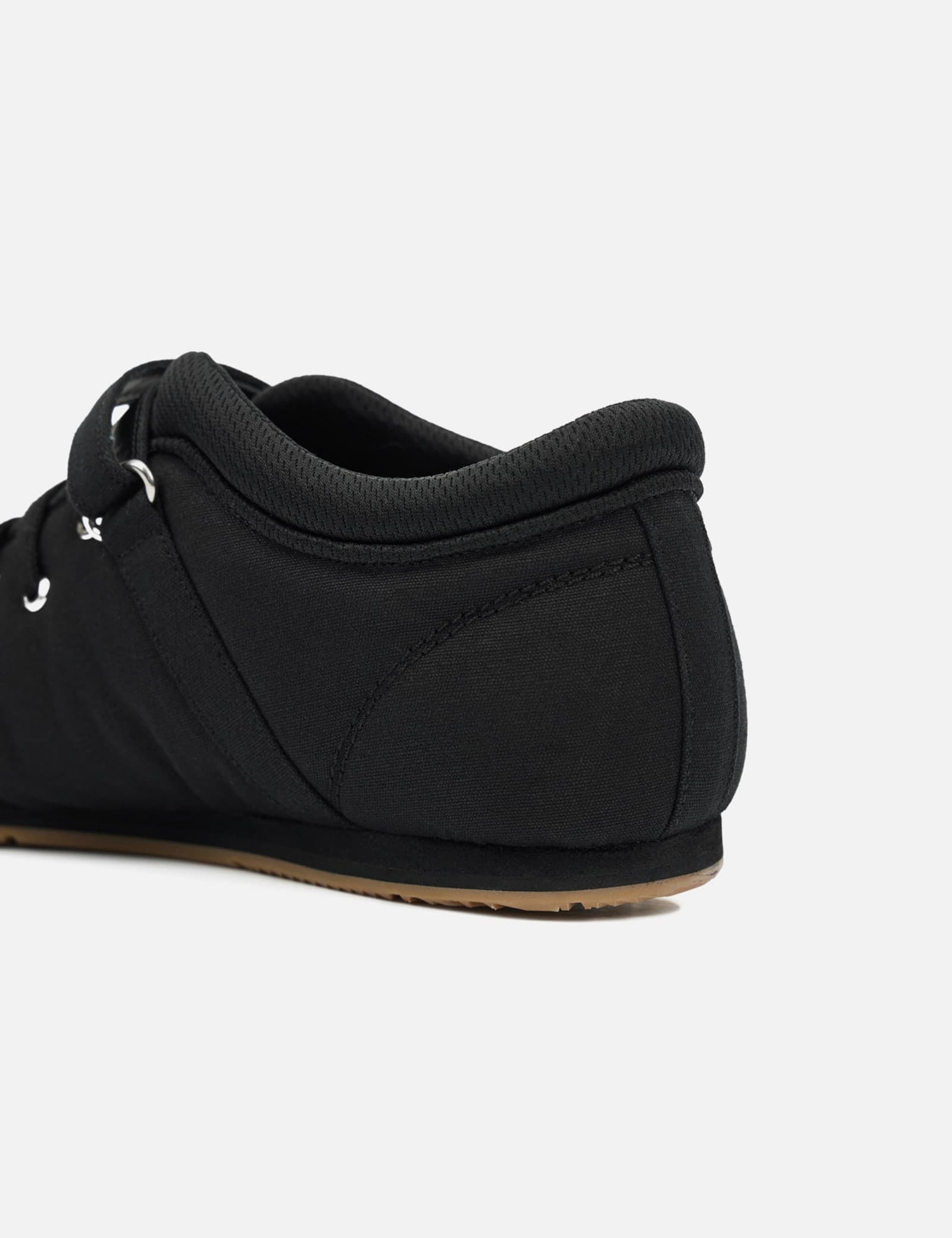 D Logo Lace Up Mozzi Shoes In Black view 6
