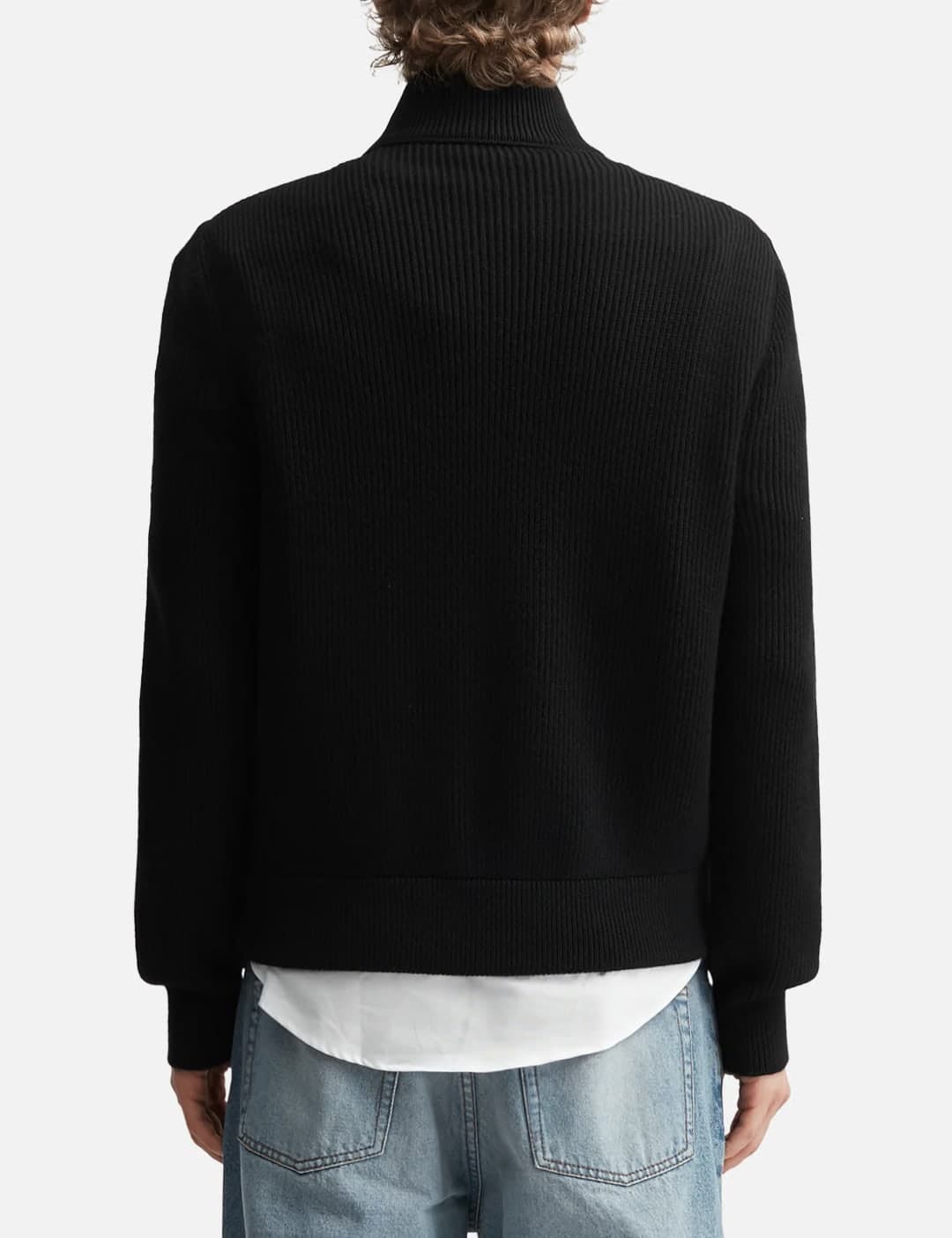 Diamond-Quilted Zip Cardigan view 4