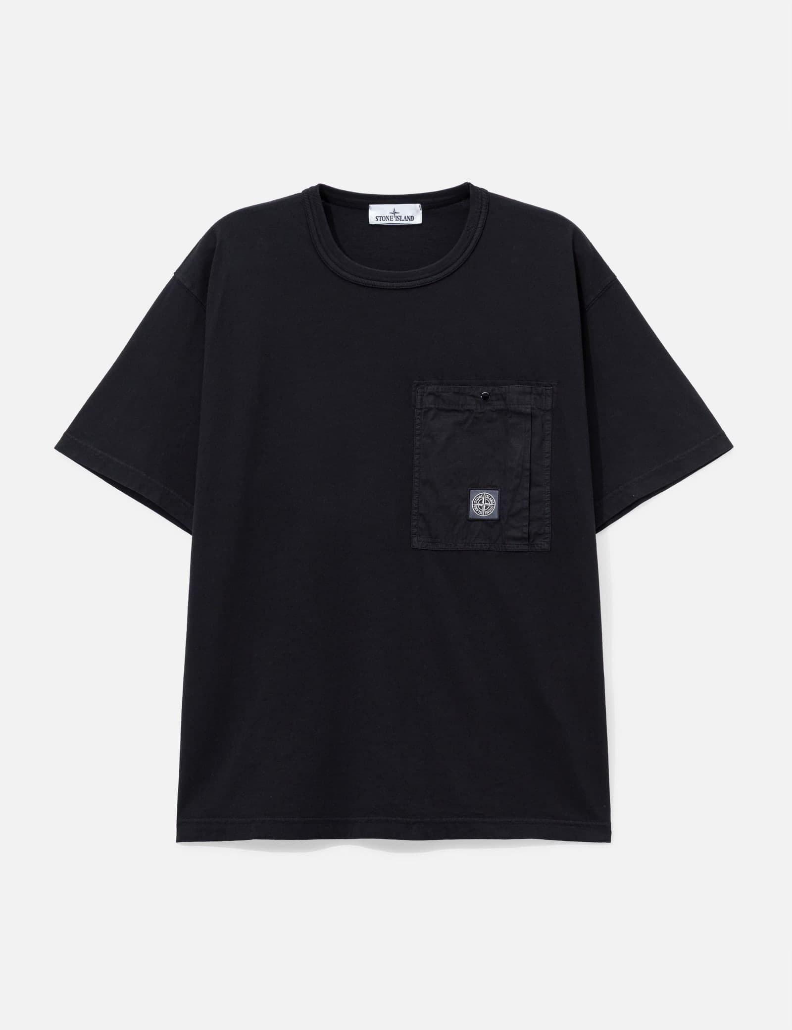 Organic Cotton Jersey T-Shirt With 'Vertical Placement' Print view 4