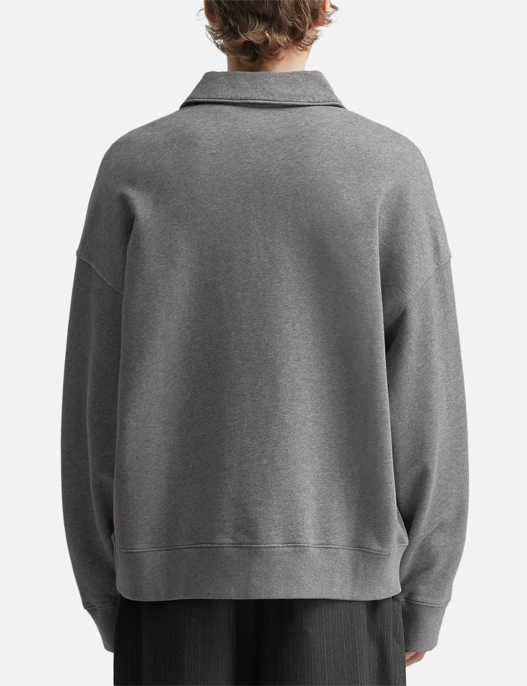 Stamp Oversize Polo Sweashirt view 4