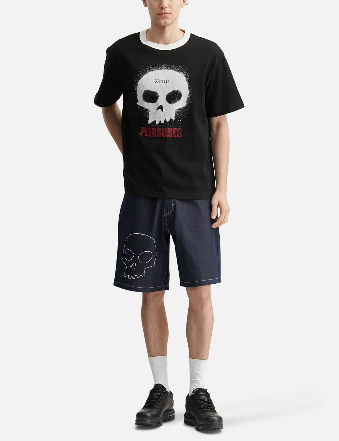 Zero X Pleasures Single Skull Heavyweight Shirt view 5