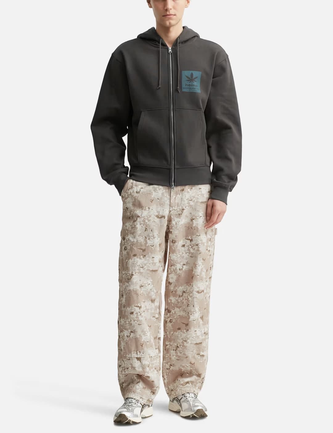 Hemp Zip Hooded Sweatshirt view 5