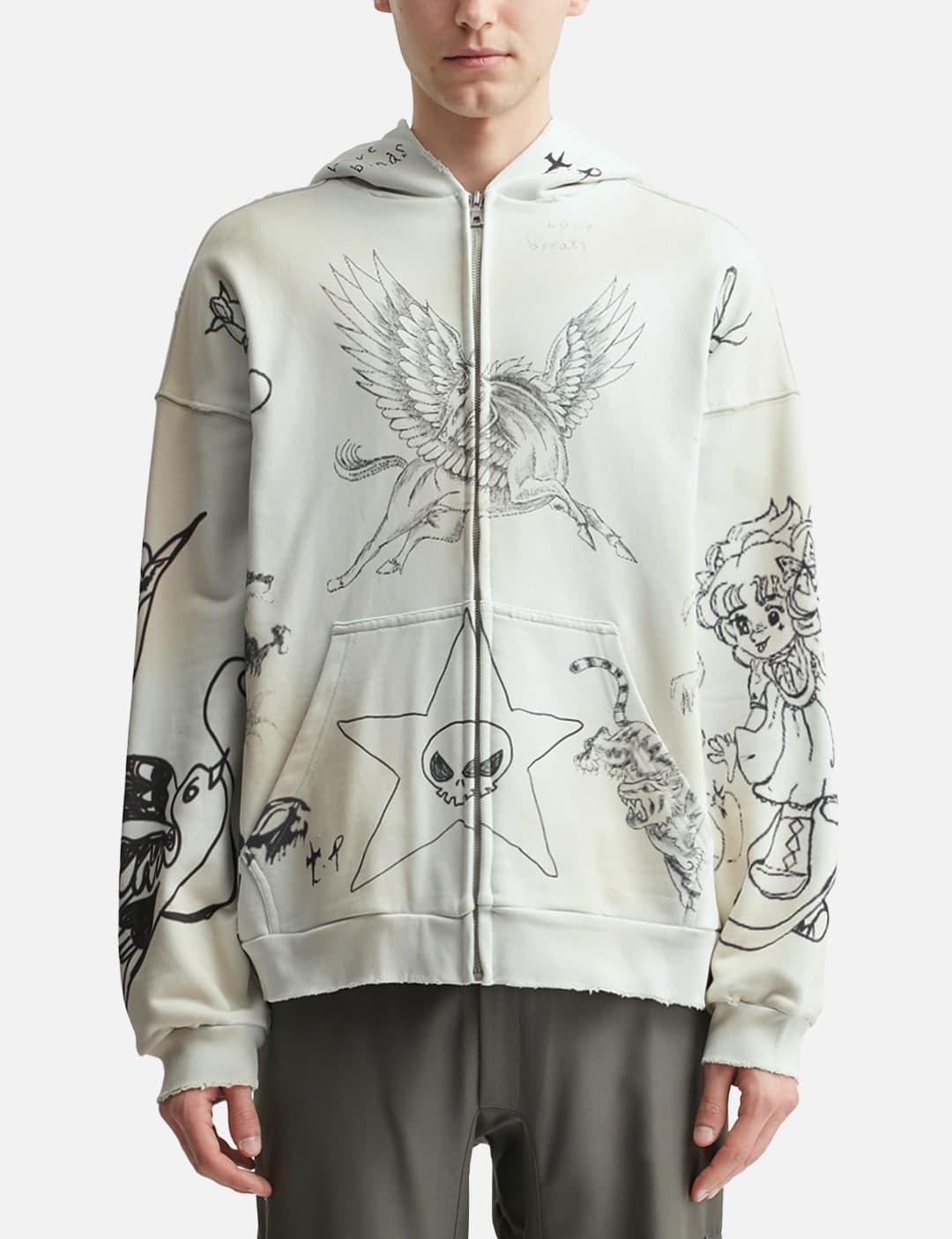 Skin Hoodie Gray view 3