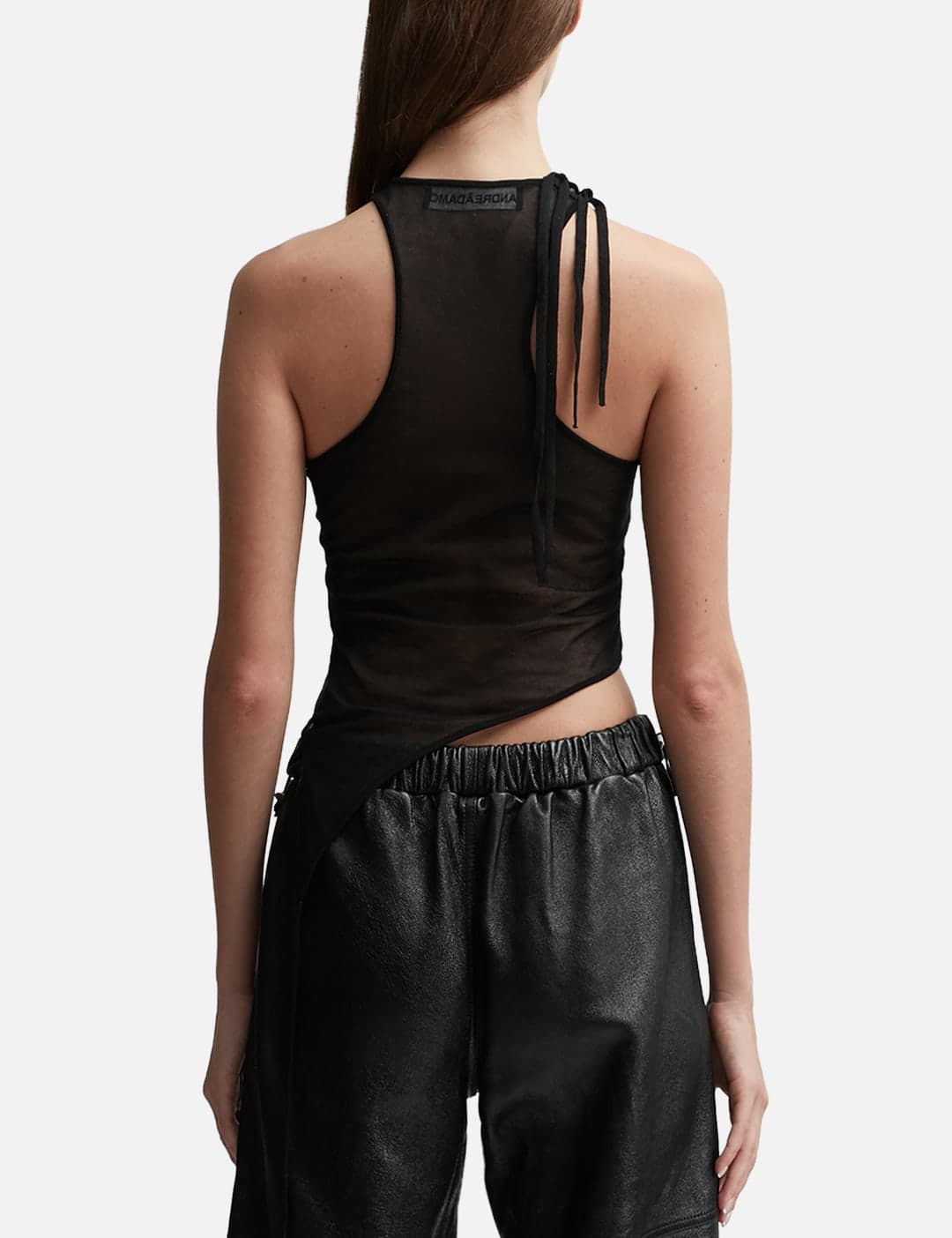 Transparent Knit Tank Top view 3