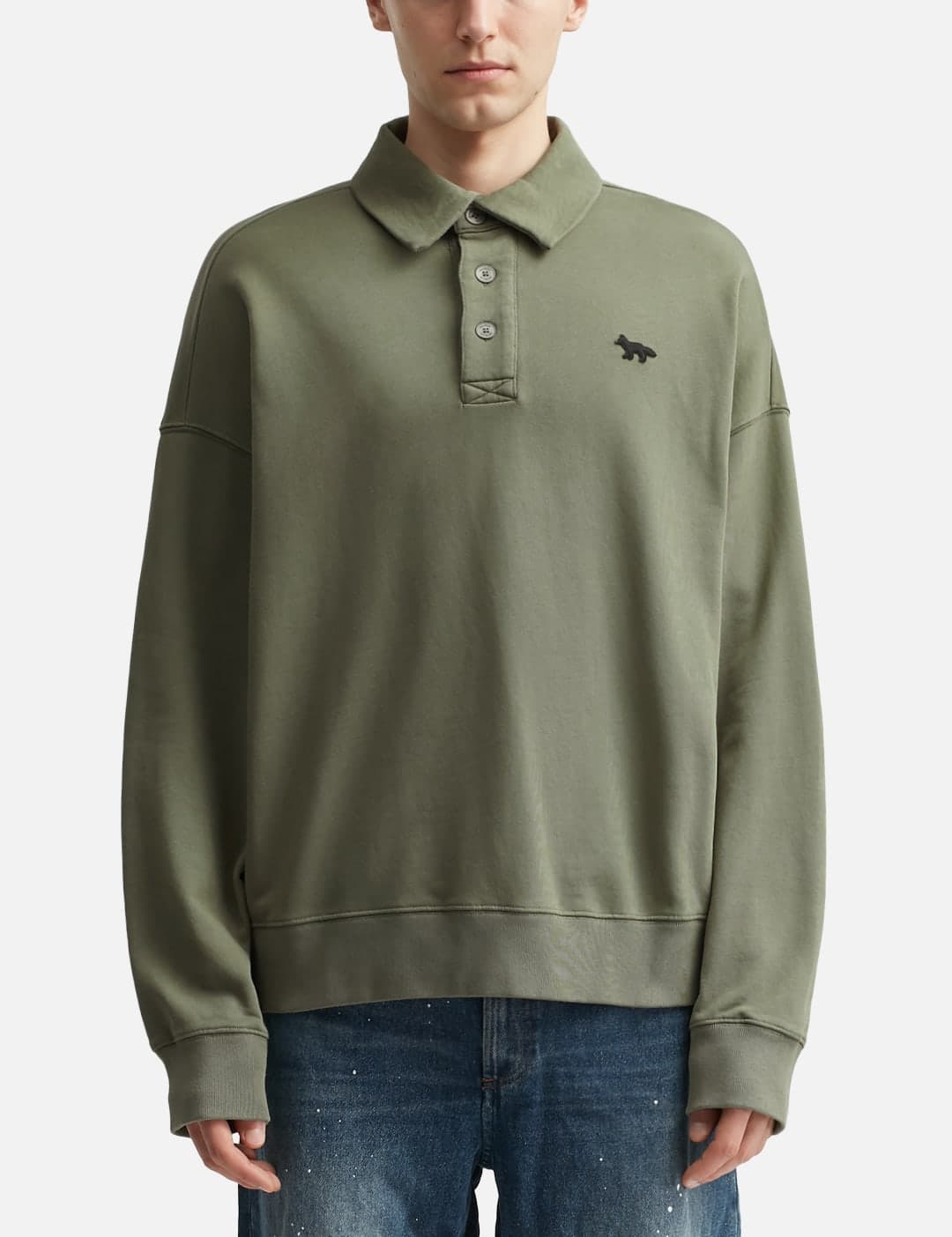 Profile Fox Oversize Polo Sweatshirt view 4