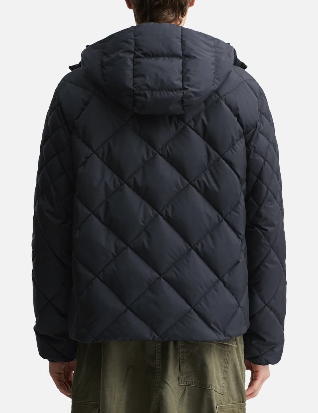 Merak Geometric-Quilted Hooded Short Down Jacket view 4