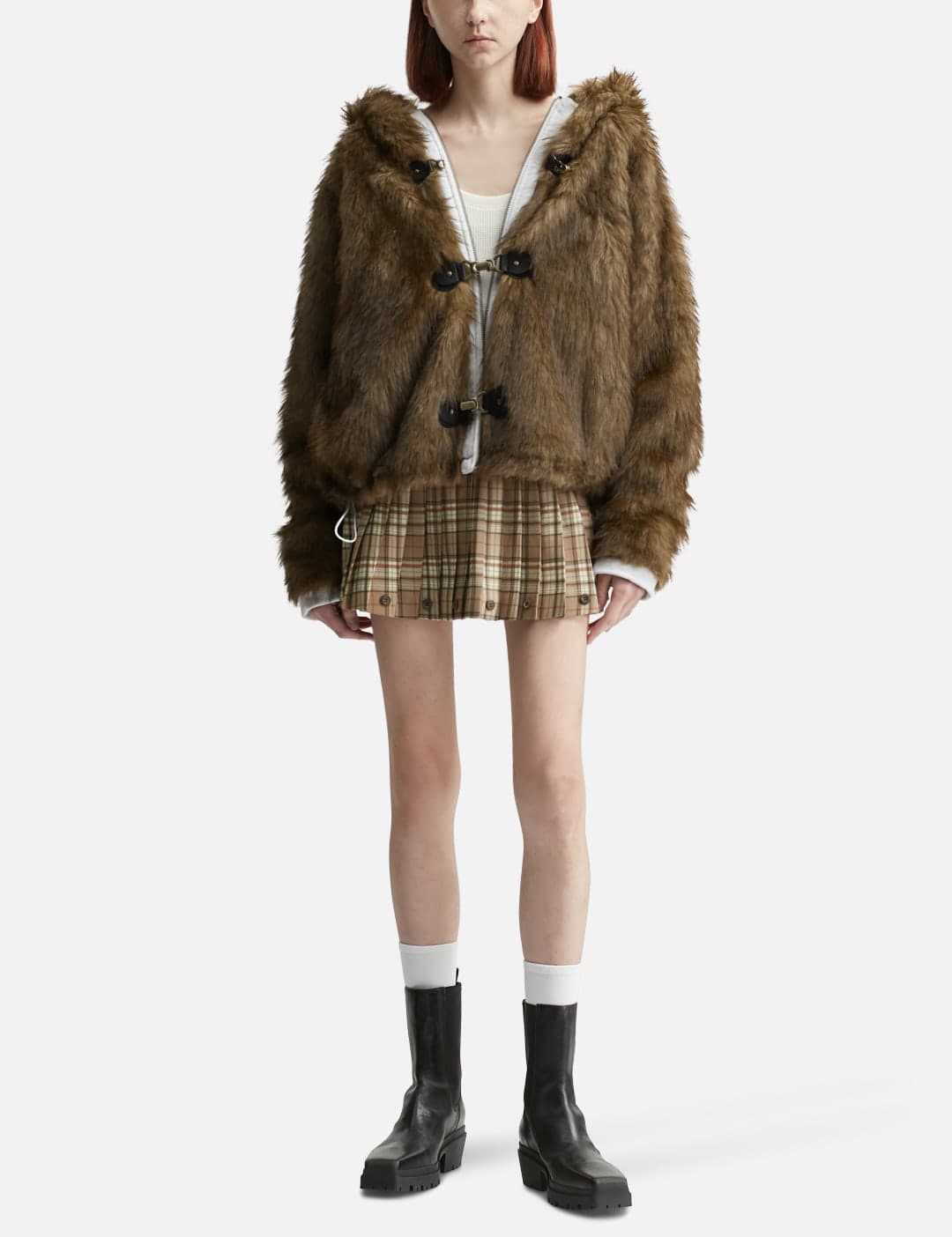 Haze Twotone Pleated Skirt view 4