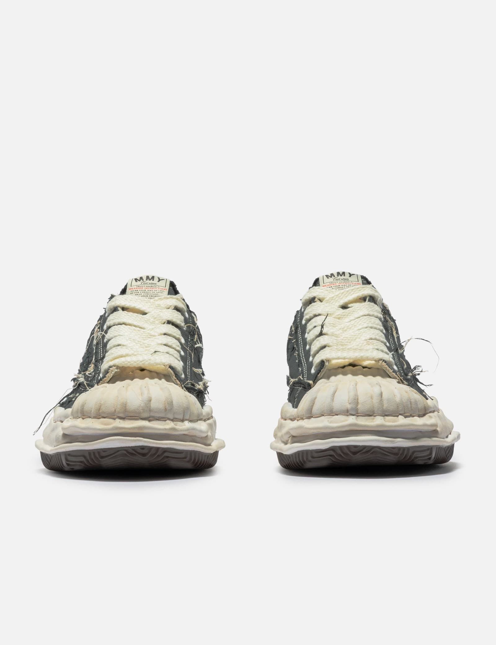 "BLAKEY" OG Sole Ripped Overdye Canvas Low-Top Sneaker view 2