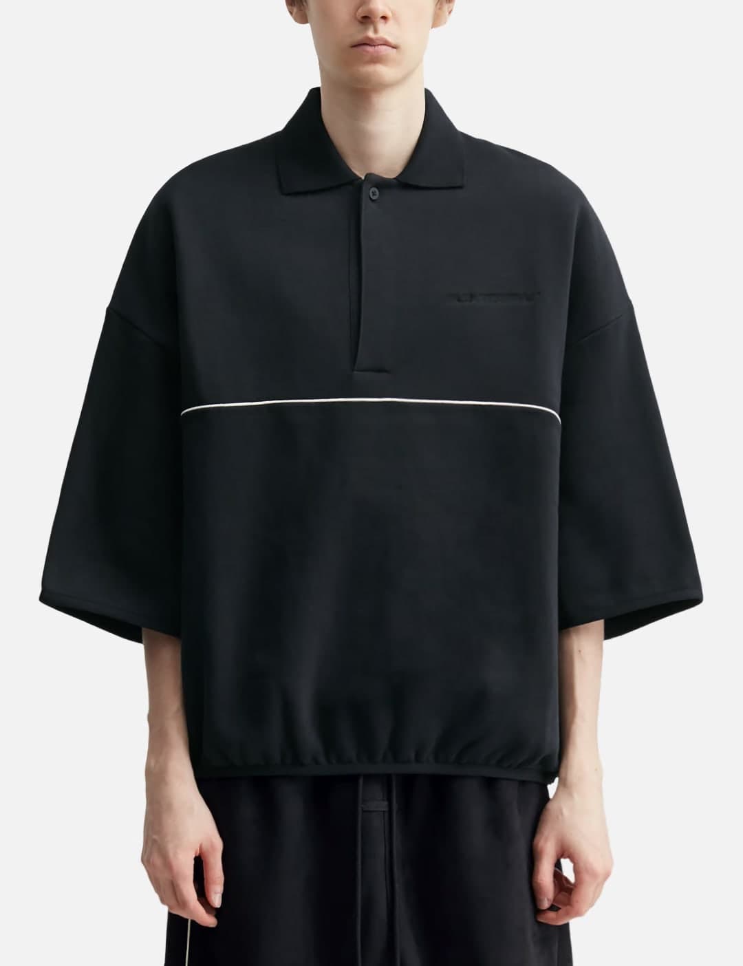 Active Trace 3/4 Sleeve Modern Polo Sweatshirt view 3