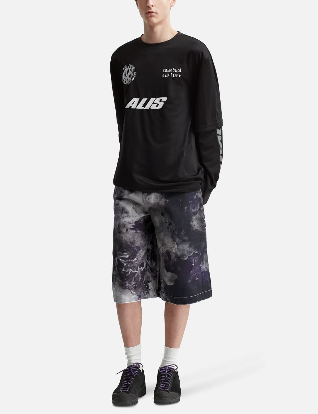 Chaz Wide Fit Denim Shorts view 5