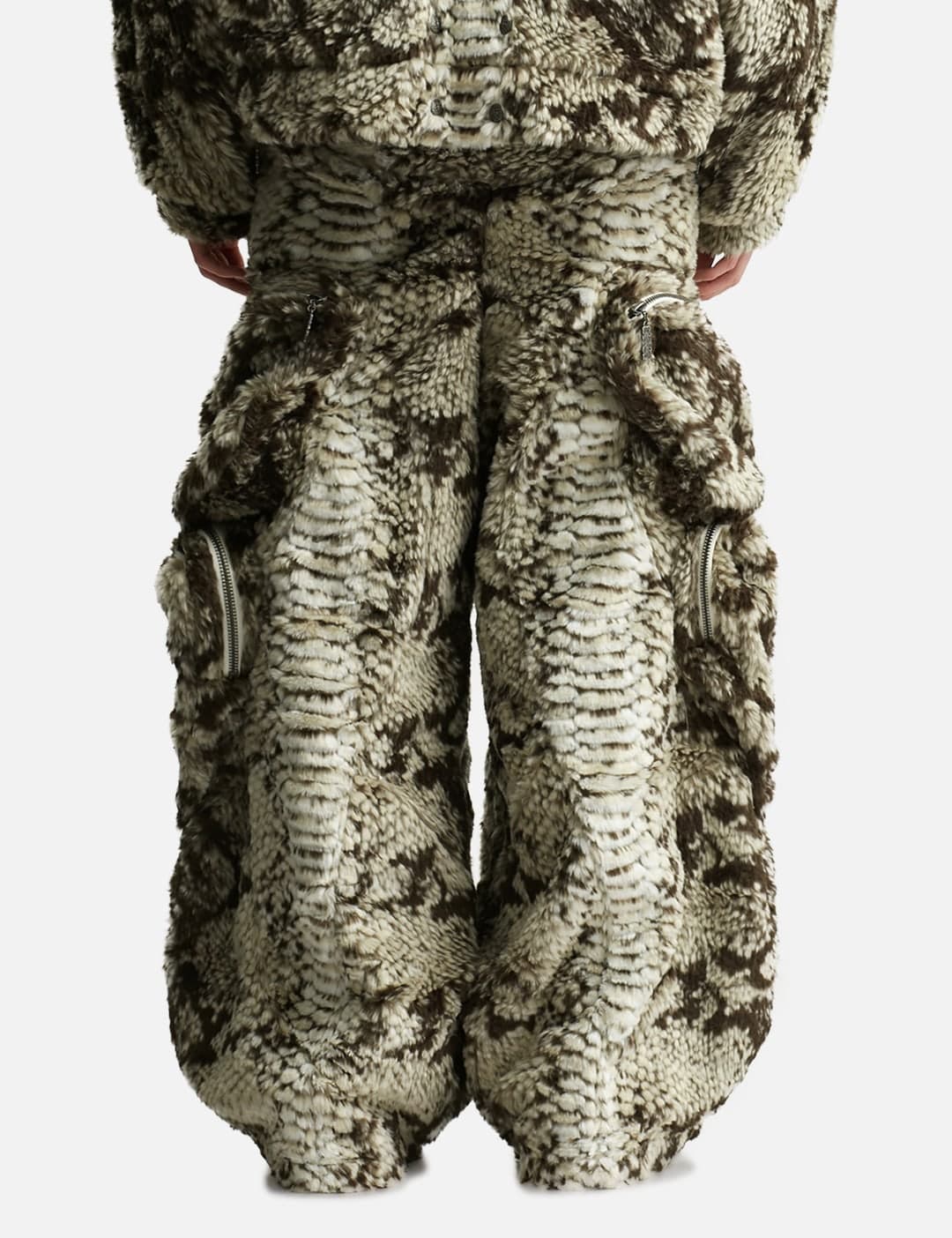 Snakes Pants Faux Fur Pocket Pants view 4