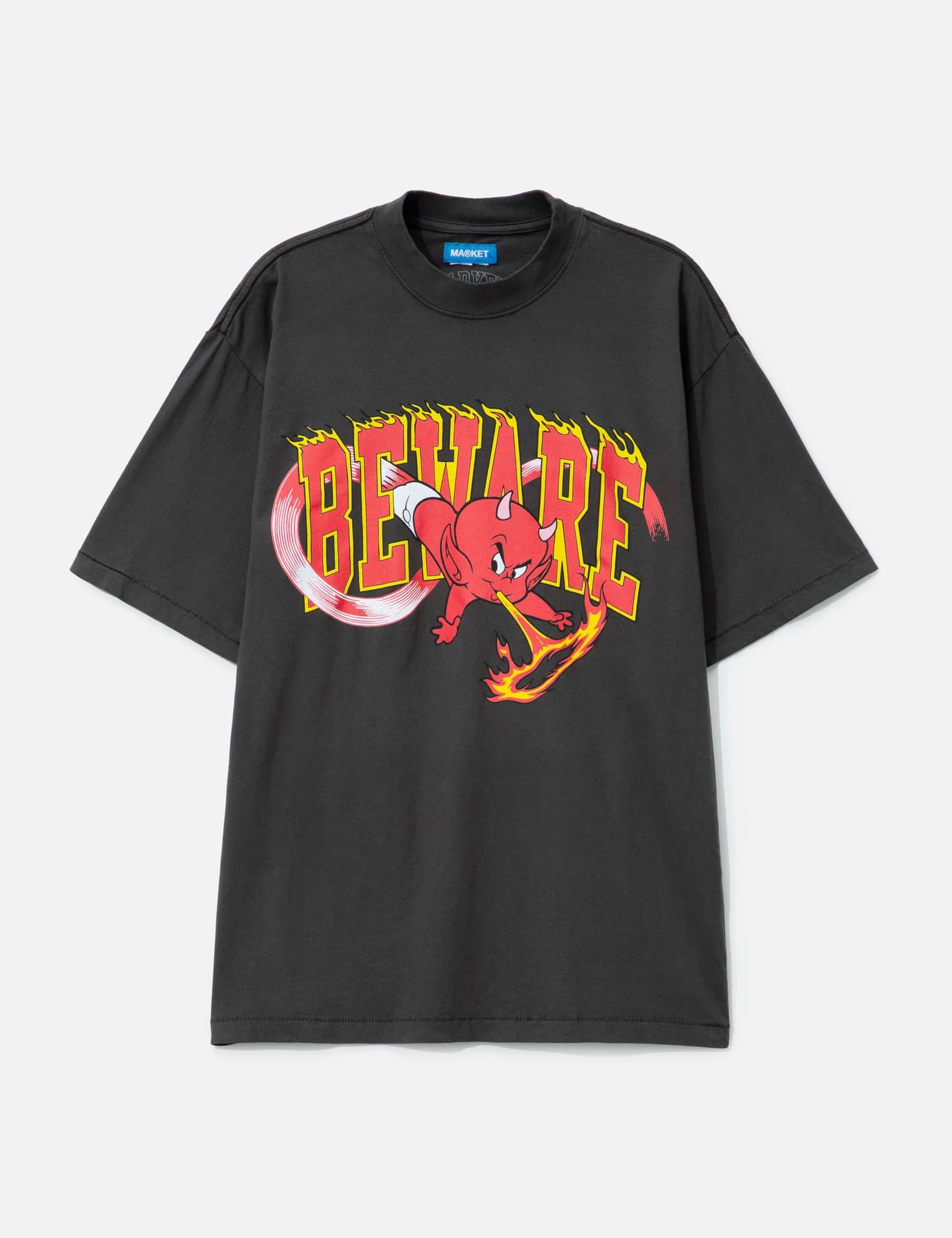 X Hot Stuff Beware Short Sleeve T-Shirt view 1