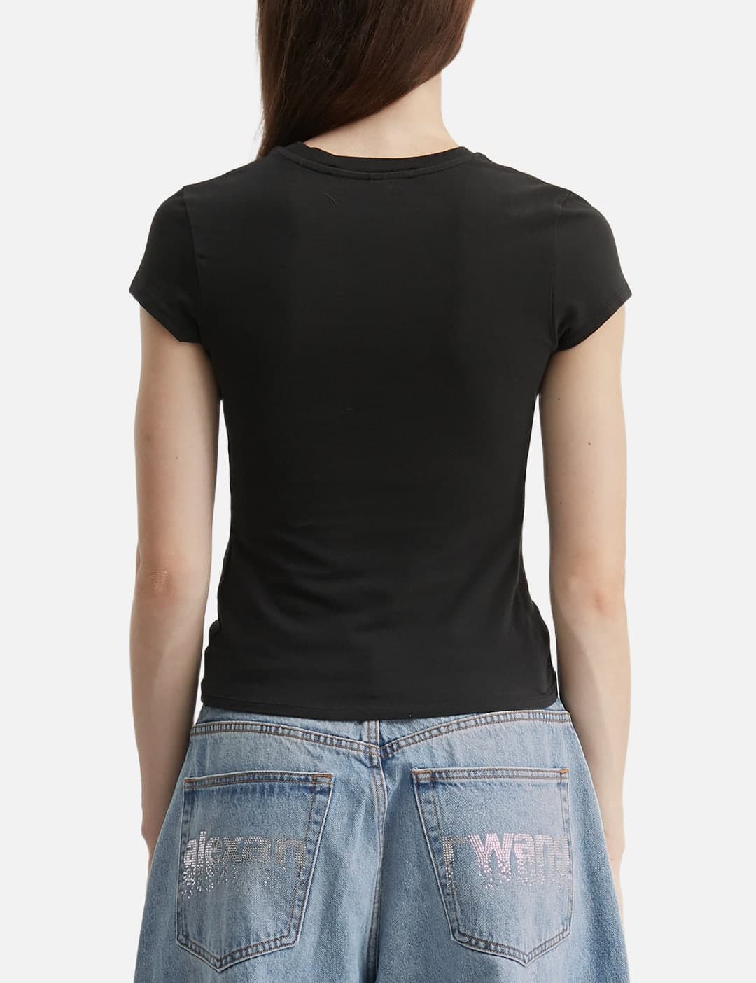 Logo Print Fitted Tee view 2