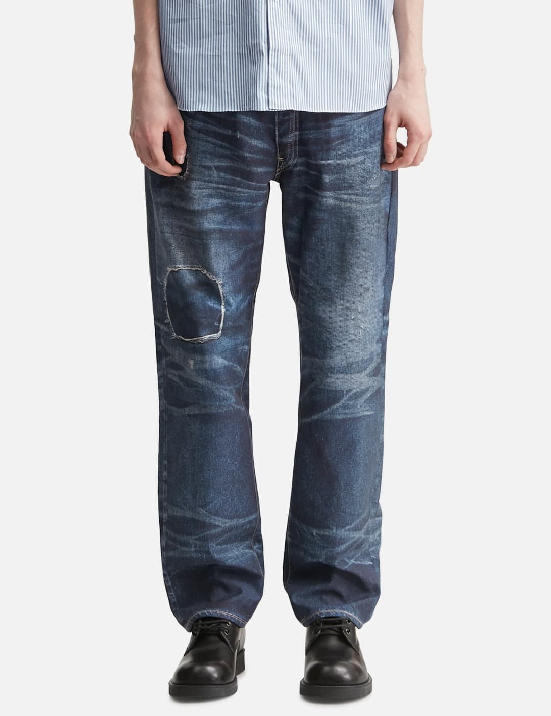 X New Manual Cotton Nylon Twill Transfer Printed Pants view 2