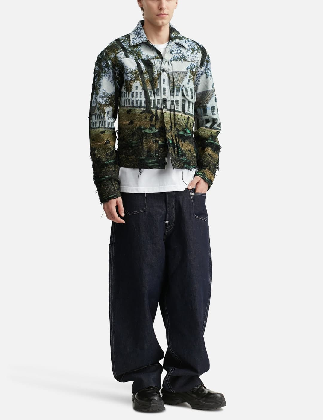 Gobelin Weave Trucker Jacket view 5