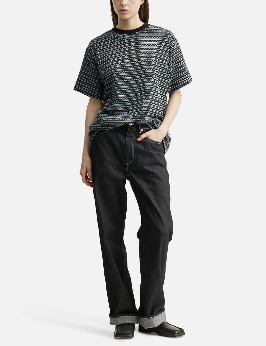 Jacquard Knit Tee view 3