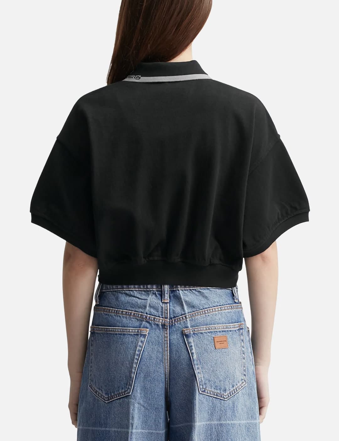 Cropped Cinched Cotton Polo view 2