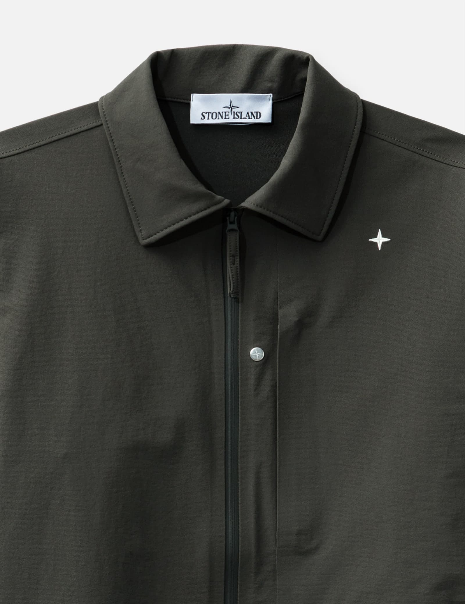 Textured Stretch Nylon Stellina Overshirt view 4