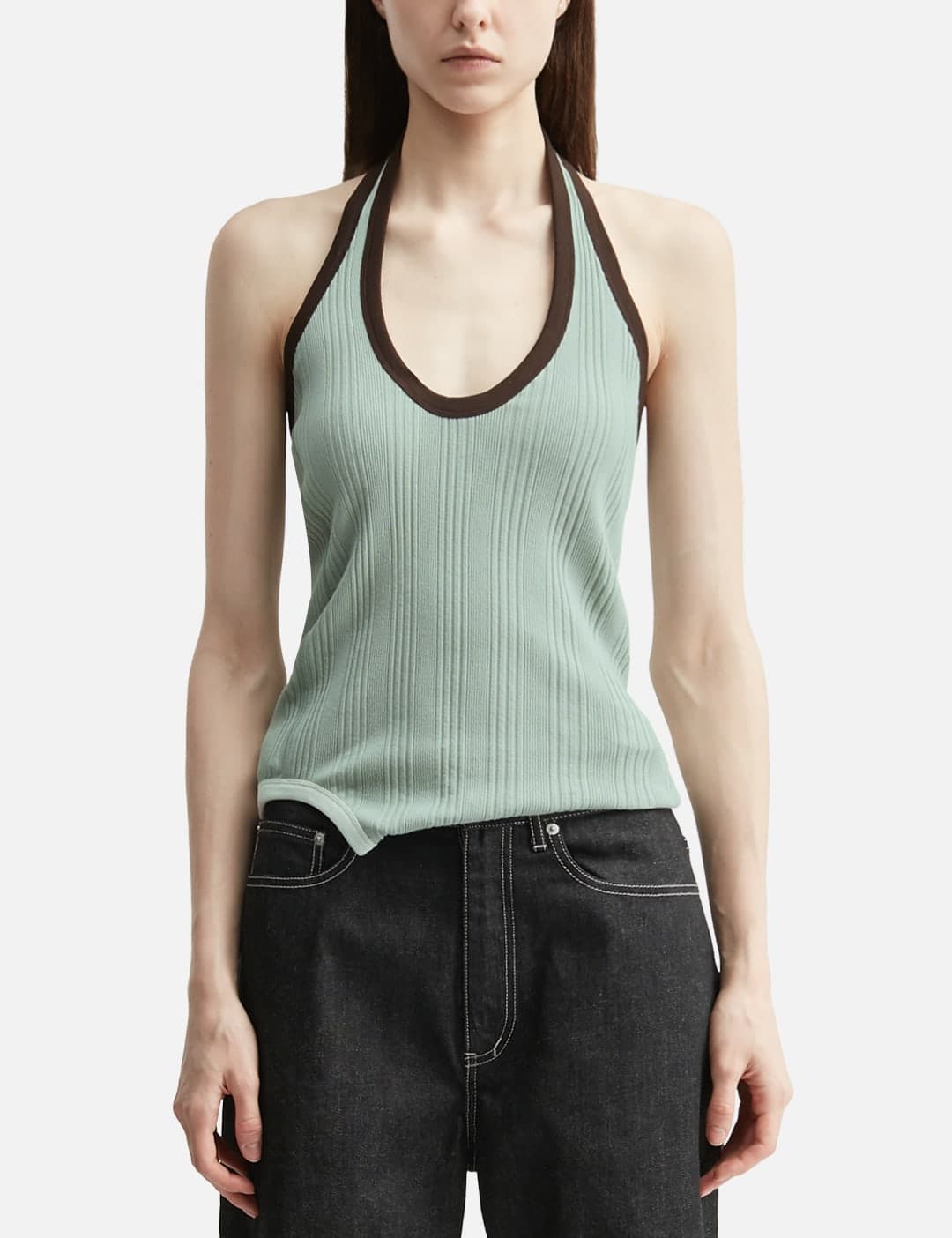 Double-End Suvin Compact Rib Tank Top view 6