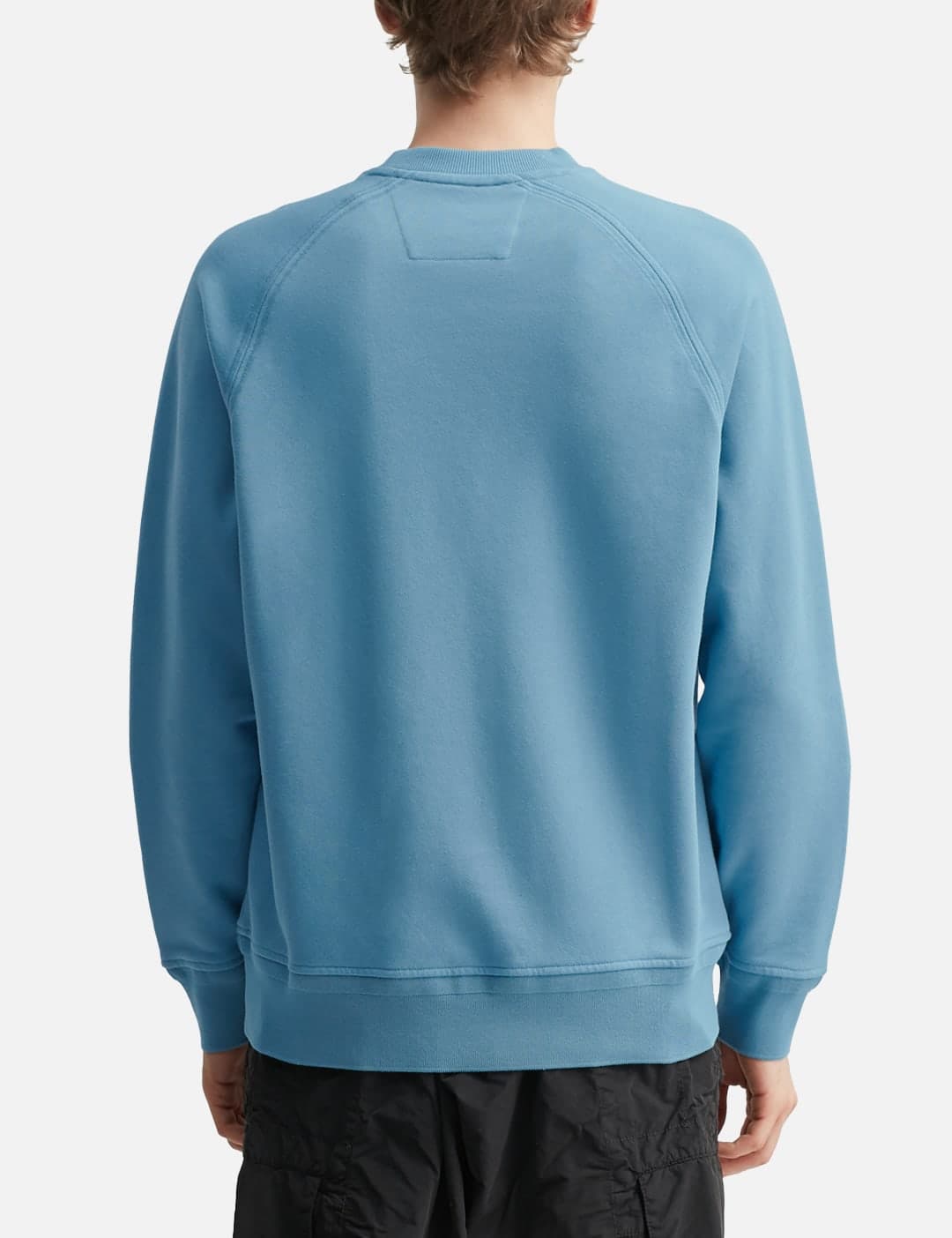 Diagonal Raised Fleece Crewneck Logo Sweatshirt view 4