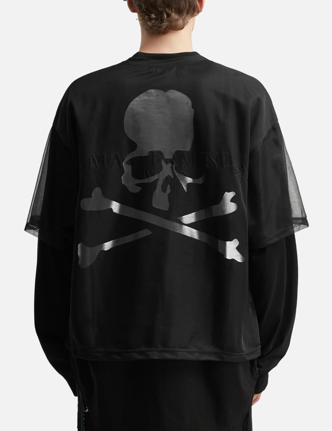 Sheer Layered Boxy Long Sleeve T-Shirt view 4