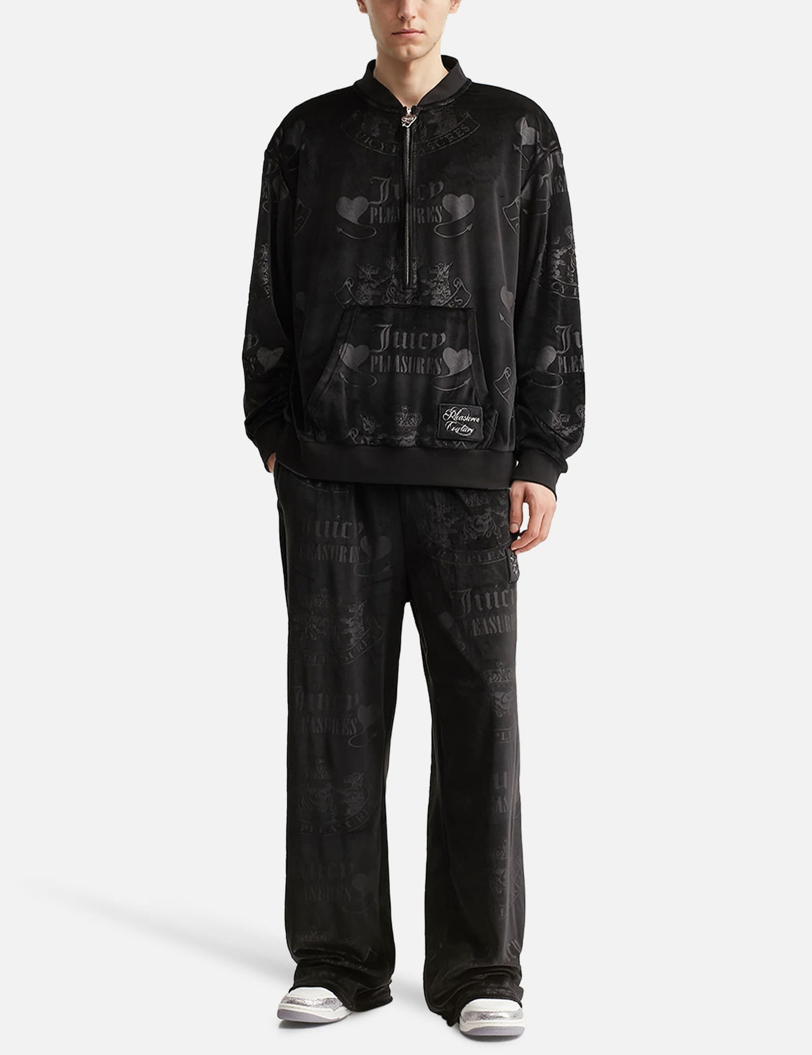 X Juicy Couture Crest Velour Quarter Zip view 5
