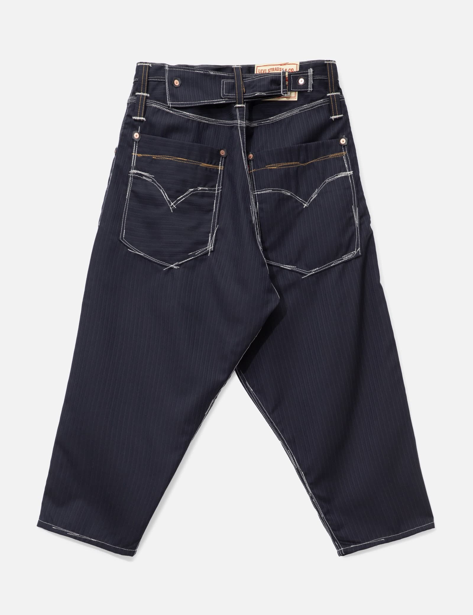 X Levi's Wool Pinstriped Cropped Pants view 2