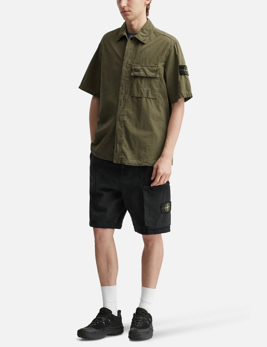 Brushed Organic Cotton Canvas 'Old' Effect Shirt view 5