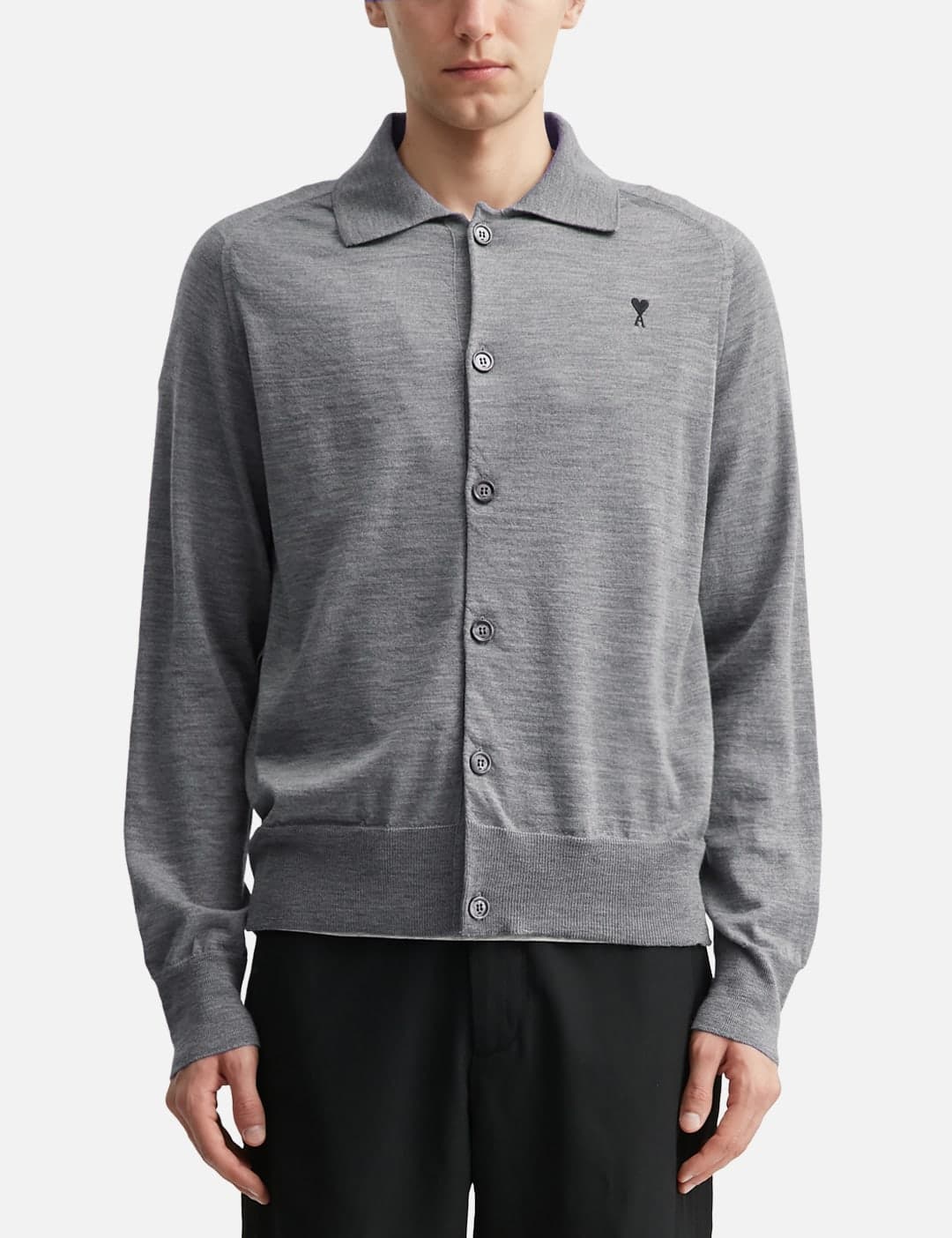 Wool Shirt Collar Ami De Coeur Cardigan view 2