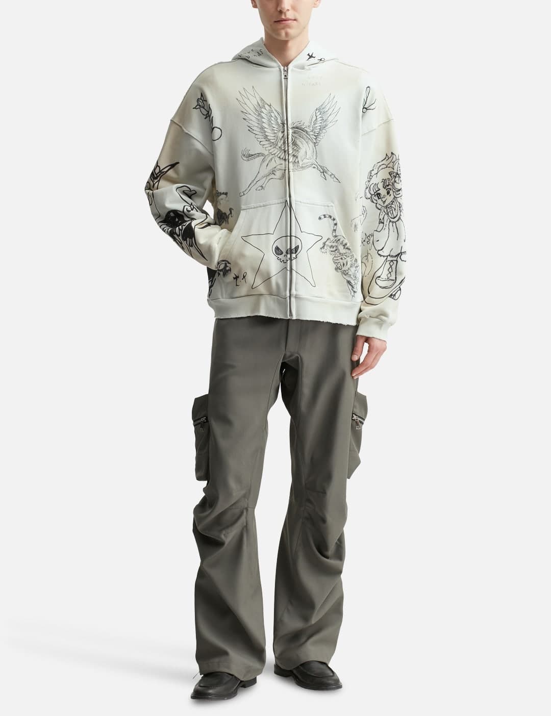 Skin Hoodie Gray view 5