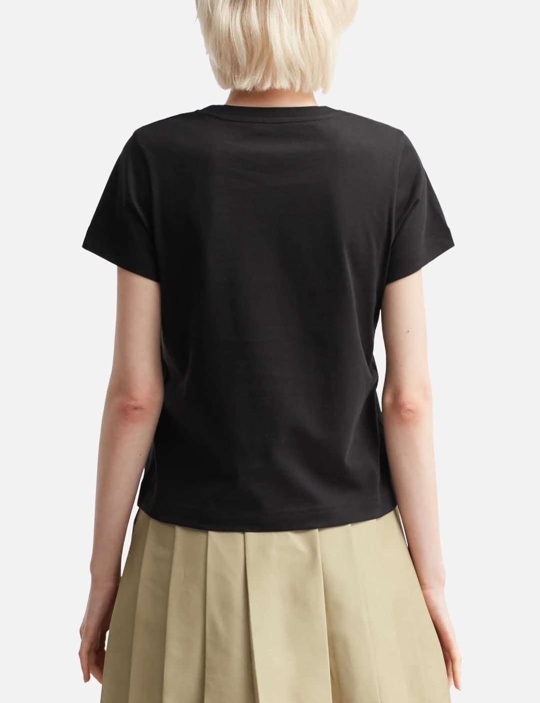 Embroidered Heart Logo Cotton T-Shirt view 3