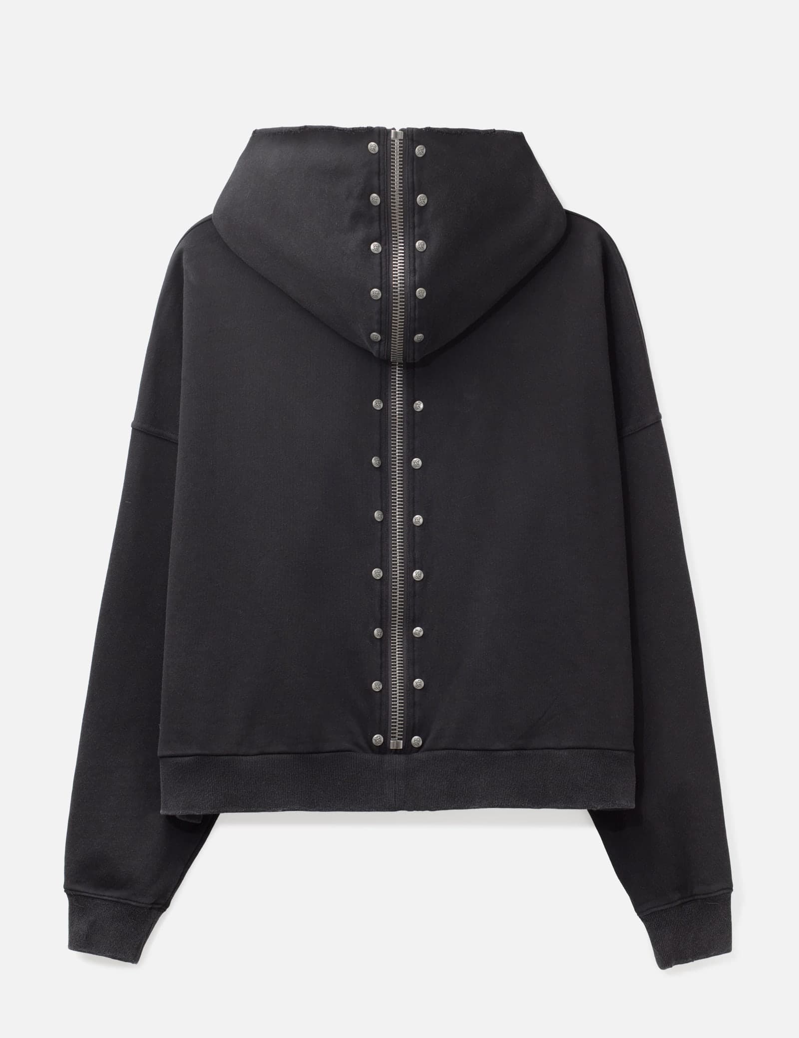 "Nyra" Zip-Up Hoodie With Detachable Fur Trim Hood view 4