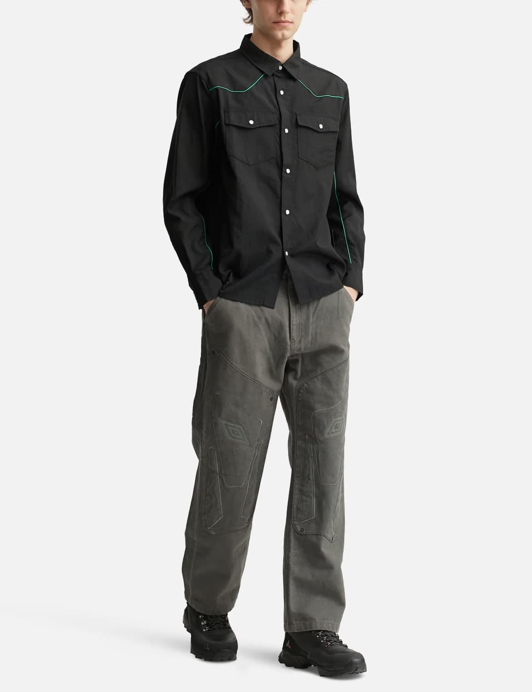 Nylon Western Button Up view 5