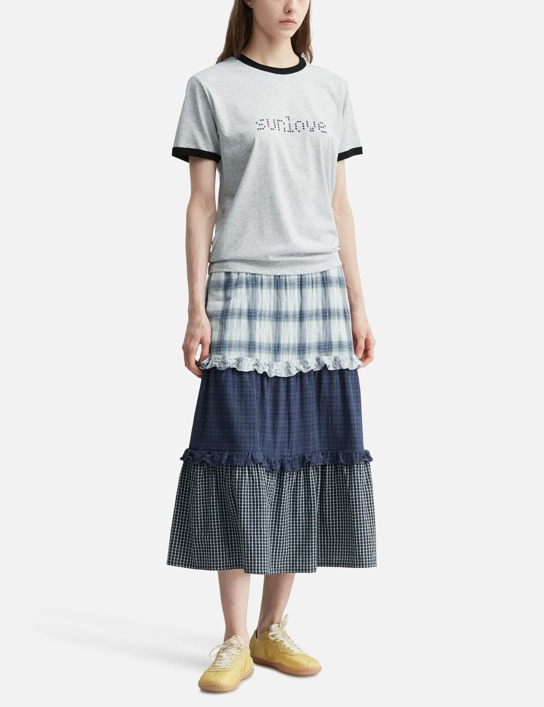 W Frill Long Skirt view 4