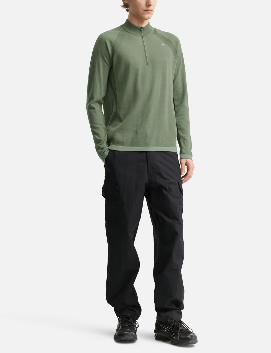 PrimaLoft® Bio™ Recycled Polyester / Wool Half-Zip Jumper view 5