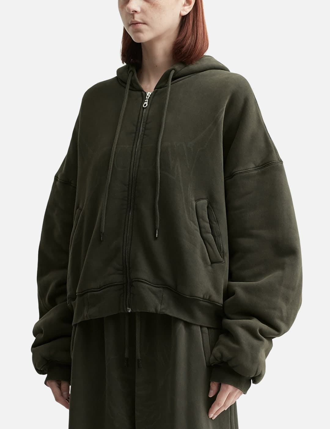Washed Out Zip Up Hoodie view 2