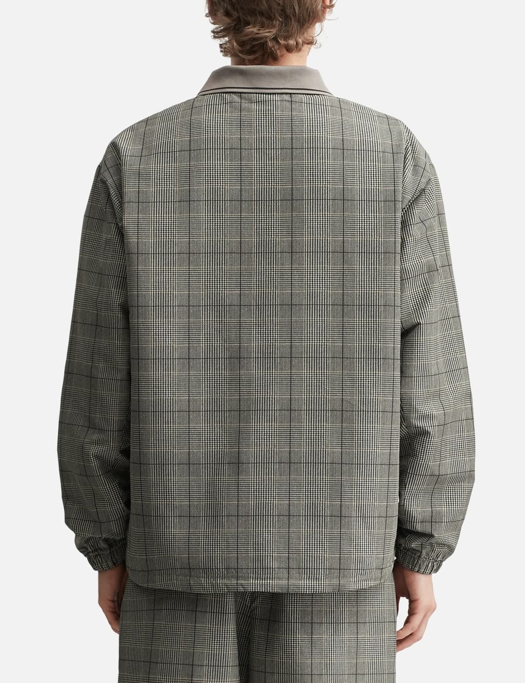 Plaid Practice Polo Collar Piste view 4